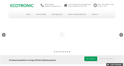 Desktop Screenshot of ecotroniclighting.co.uk