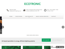 Tablet Screenshot of ecotroniclighting.co.uk